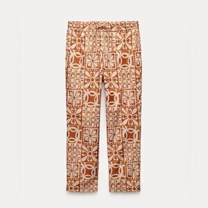 ZARA Printed Pajama Pants